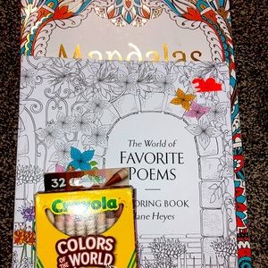 Coloring Books With Colored Crayons